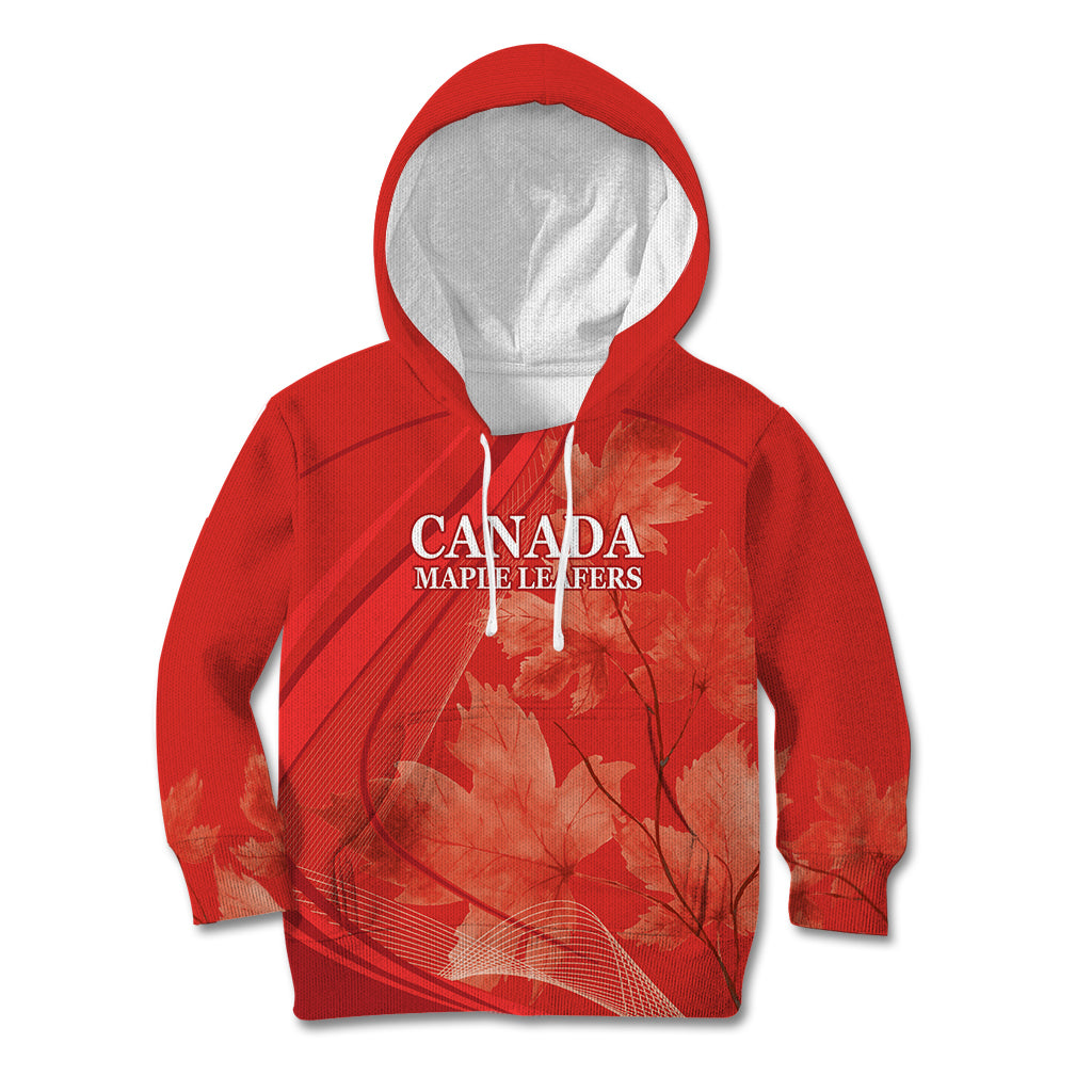 Canada Cricket World Cup 2024 Kid Hoodie Maple Leafers Make Champions - Wonder Print Shop