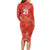 Canada Cricket World Cup 2024 Long Sleeve Bodycon Dress Maple Leafers Make Champions - Wonder Print Shop