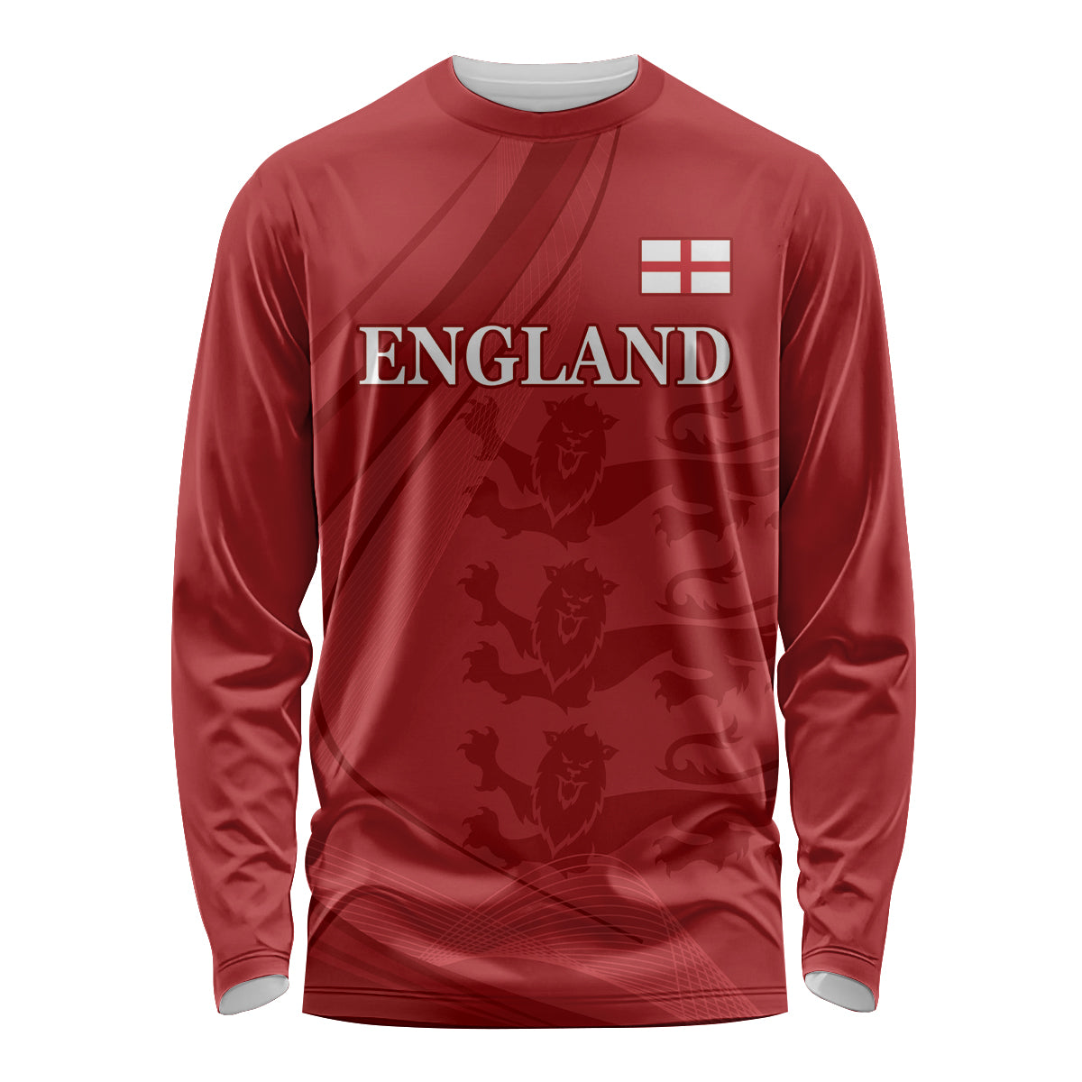 England Cricket World Cup 2024 Long Sleeve Shirt Tri Lions Make Champions - Wonder Print Shop