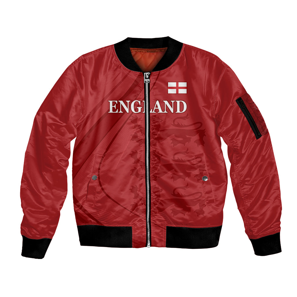 England Cricket World Cup 2024 Sleeve Zip Bomber Jacket Tri Lions Make Champions