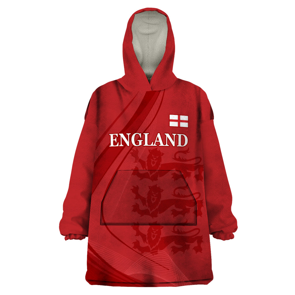 England Cricket World Cup 2024 Wearable Blanket Hoodie Tri Lions Make Champions