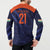 India Cricket World Cup 2024 Button Sweatshirt Men In Blue Make Champions LT9 - Wonder Print Shop