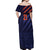 India Cricket World Cup 2024 Off Shoulder Maxi Dress Men In Blue Make Champions - Wonder Print Shop