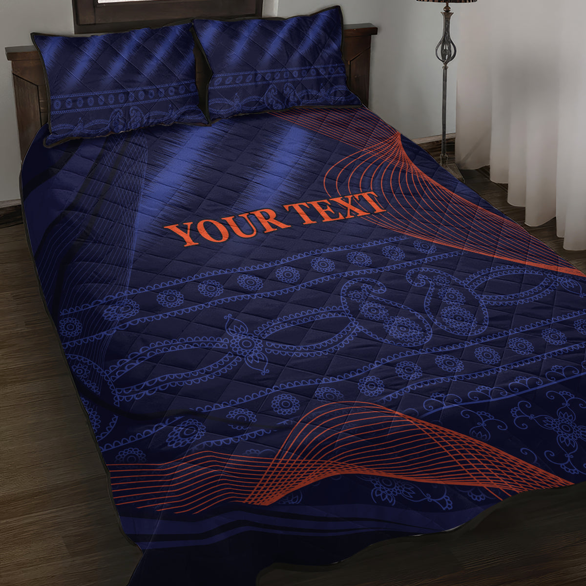 India Cricket World Cup 2024 Quilt Bed Set Men In Blue Make Champions