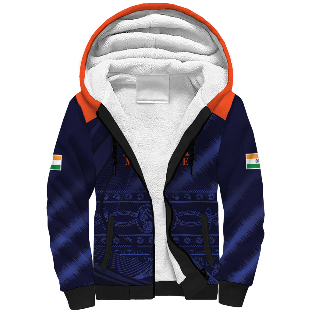 India Cricket World Cup 2024 Sherpa Hoodie Men In Blue Make Champions