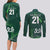 Pakistan Cricket World Cup 2024 Couples Matching Long Sleeve Bodycon Dress and Long Sleeve Button Shirt Shaheens Make Champions LT9 - Wonder Print Shop