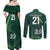 Pakistan Cricket World Cup 2024 Couples Matching Off Shoulder Maxi Dress and Long Sleeve Button Shirt Shaheens Make Champions LT9 - Wonder Print Shop