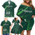 Pakistan Cricket World Cup 2024 Family Matching Off Shoulder Short Dress and Hawaiian Shirt Shaheens Make Champions LT9 - Wonder Print Shop