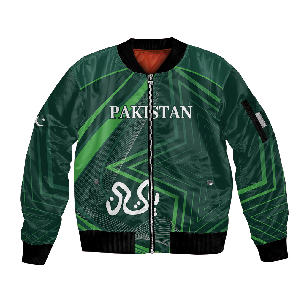 Pakistan Cricket World Cup 2024 Sleeve Zip Bomber Jacket Shaheens Make Champions