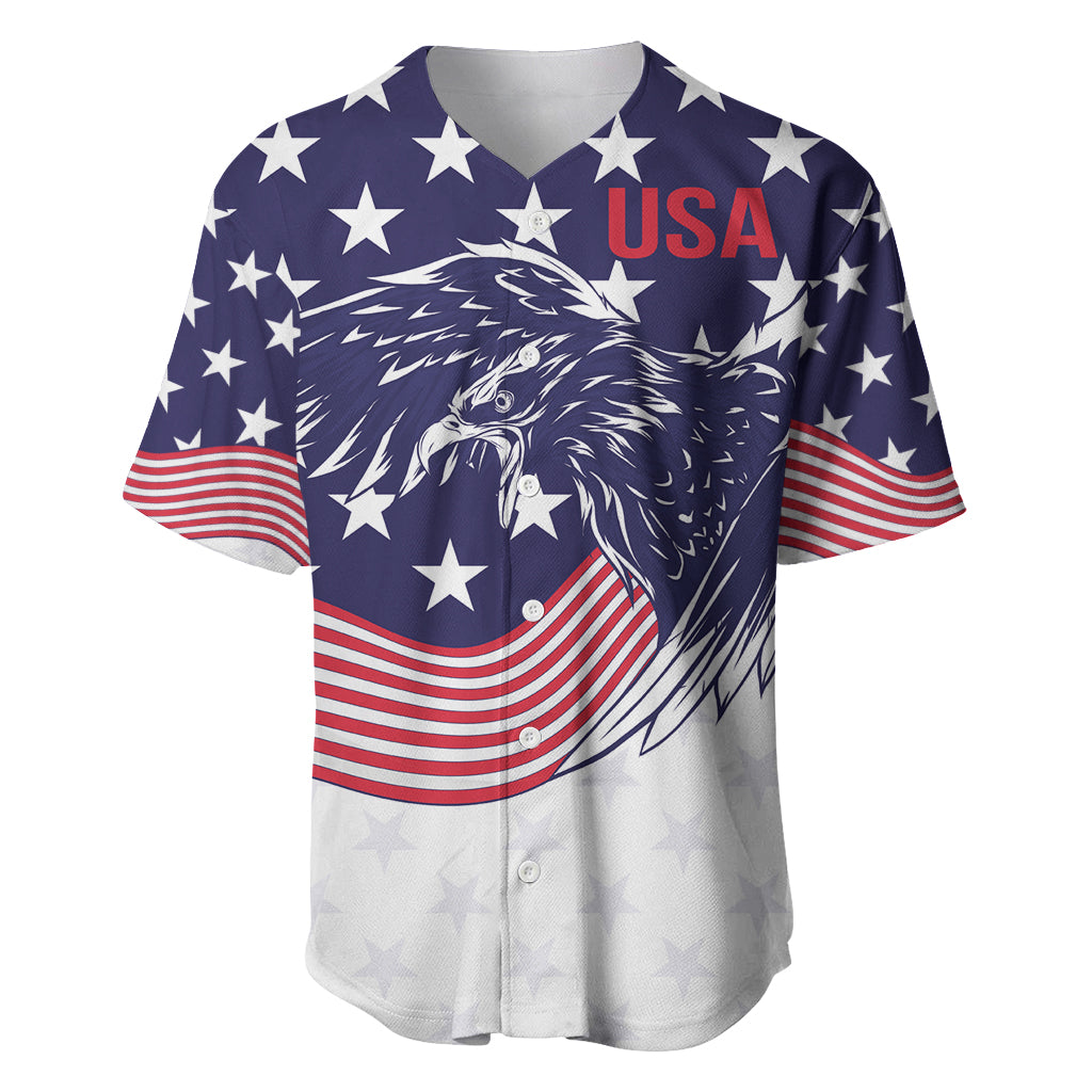 United States Cricket World Cup 2024 Baseball Jersey USA Badge Eagle Make Champions LT9 - Wonder Print Shop