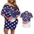 United States Cricket World Cup 2024 Couples Matching Off Shoulder Short Dress and Hawaiian Shirt USA Badge Eagle Make Champions LT9 - Wonder Print Shop