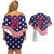 United States Cricket World Cup 2024 Couples Matching Off Shoulder Short Dress and Hawaiian Shirt USA Badge Eagle Make Champions LT9 - Wonder Print Shop