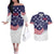 United States Cricket World Cup 2024 Couples Matching Off The Shoulder Long Sleeve Dress and Hawaiian Shirt USA Badge Eagle Make Champions LT9 - Wonder Print Shop