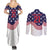 United States Cricket World Cup 2024 Couples Matching Summer Maxi Dress and Long Sleeve Button Shirt USA Badge Eagle Make Champions LT9 - Wonder Print Shop