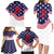 United States Cricket World Cup 2024 Family Matching Long Sleeve Bodycon Dress and Hawaiian Shirt USA Badge Eagle Make Champions LT9 - Wonder Print Shop