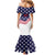 United States Cricket World Cup 2024 Family Matching Mermaid Dress and Hawaiian Shirt USA Badge Eagle Make Champions LT9 - Wonder Print Shop