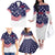 United States Cricket World Cup 2024 Family Matching Off The Shoulder Long Sleeve Dress and Hawaiian Shirt USA Badge Eagle Make Champions - Wonder Print Shop