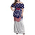 United States Cricket World Cup 2024 Family Matching Off Shoulder Maxi Dress and Hawaiian Shirt USA Badge Eagle Make Champions LT9 - Wonder Print Shop