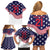 United States Cricket World Cup 2024 Family Matching Off Shoulder Short Dress and Hawaiian Shirt USA Badge Eagle Make Champions LT9 - Wonder Print Shop