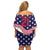 United States Cricket World Cup 2024 Family Matching Off Shoulder Short Dress and Hawaiian Shirt USA Badge Eagle Make Champions LT9 - Wonder Print Shop