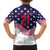 United States Cricket World Cup 2024 Family Matching Short Sleeve Bodycon Dress and Hawaiian Shirt USA Badge Eagle Make Champions - Wonder Print Shop