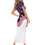 United States Cricket World Cup 2024 Family Matching Short Sleeve Bodycon Dress and Hawaiian Shirt USA Badge Eagle Make Champions - Wonder Print Shop