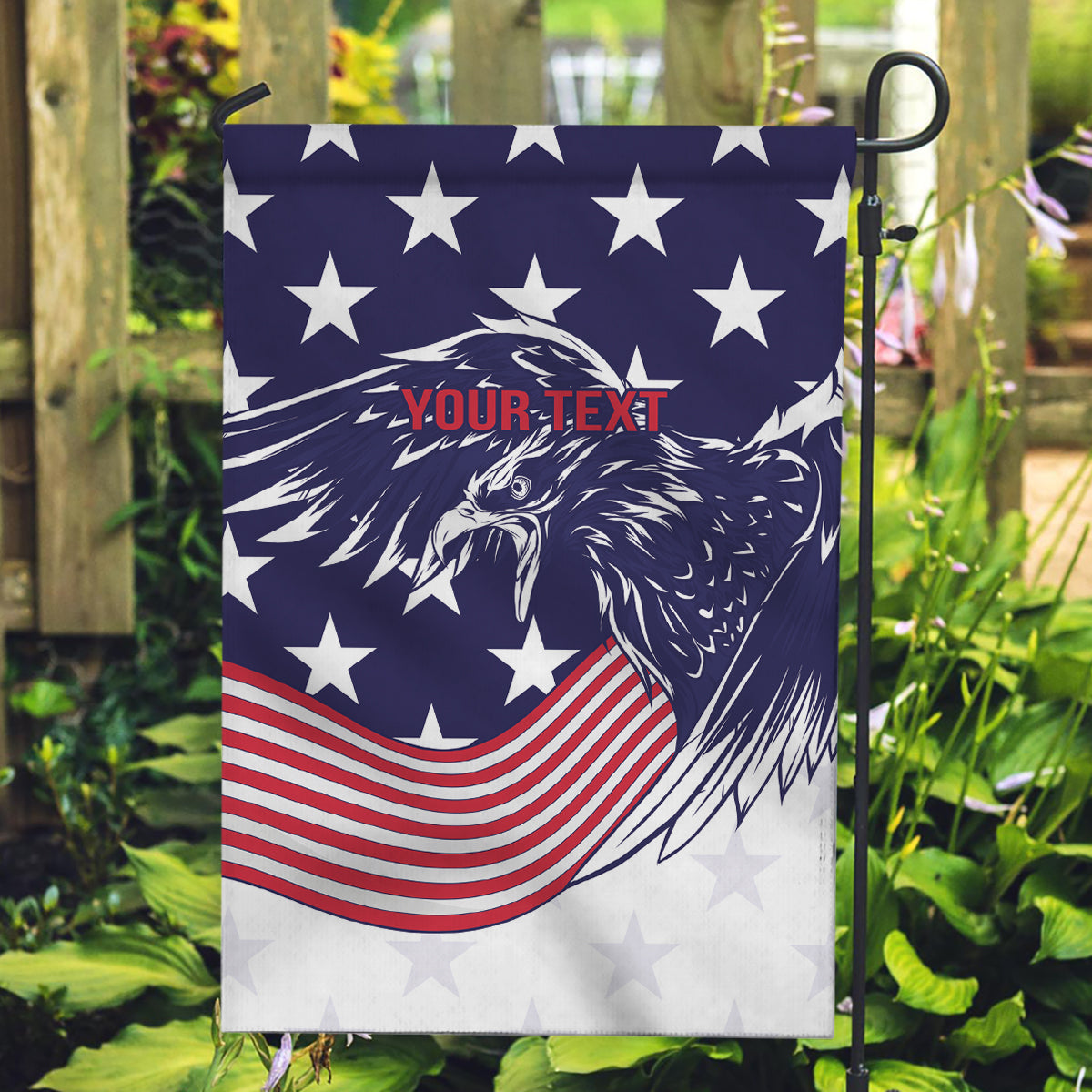 United States Cricket World Cup 2024 Garden Flag USA Badge Eagle Make Champions - Wonder Print Shop