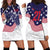 United States Cricket World Cup 2024 Hoodie Dress USA Badge Eagle Make Champions - Wonder Print Shop