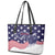 United States Cricket World Cup 2024 Leather Tote Bag USA Badge Eagle Make Champions - Wonder Print Shop