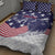 United States Cricket World Cup 2024 Quilt Bed Set USA Badge Eagle Make Champions