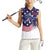 United States Cricket World Cup 2024 Women Sleeveless Polo Shirt USA Badge Eagle Make Champions