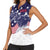 United States Cricket World Cup 2024 Women Sleeveless Polo Shirt USA Badge Eagle Make Champions