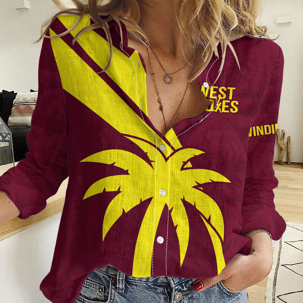 West Indies Cricket World Cup 2024 Women Casual Shirt Windies Make Champions - Wonder Print Shop