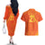 Netherlands Cricket World Cup 2024 Couples Matching Off The Shoulder Long Sleeve Dress and Hawaiian Shirt The Flying Dutchmen Make Champions LT9 - Wonder Print Shop