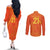 Netherlands Cricket World Cup 2024 Couples Matching Off The Shoulder Long Sleeve Dress and Long Sleeve Button Shirt The Flying Dutchmen Make Champions