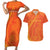 Netherlands Cricket World Cup 2024 Couples Matching Short Sleeve Bodycon Dress and Hawaiian Shirt The Flying Dutchmen Make Champions LT9 - Wonder Print Shop