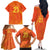 Netherlands Cricket World Cup 2024 Family Matching Off The Shoulder Long Sleeve Dress and Hawaiian Shirt The Flying Dutchmen Make Champions - Wonder Print Shop