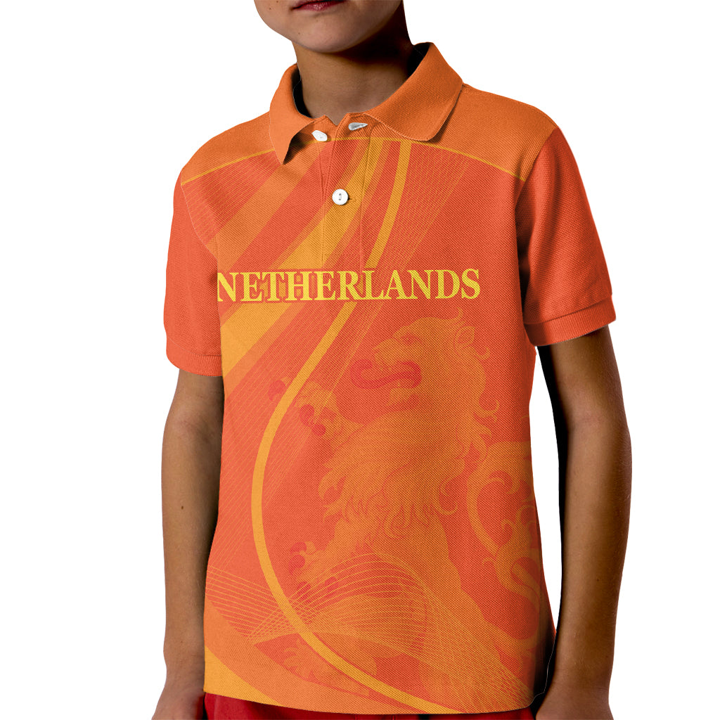 Netherlands Cricket World Cup 2024 Kid Polo Shirt The Flying Dutchmen Make Champions - Wonder Print Shop