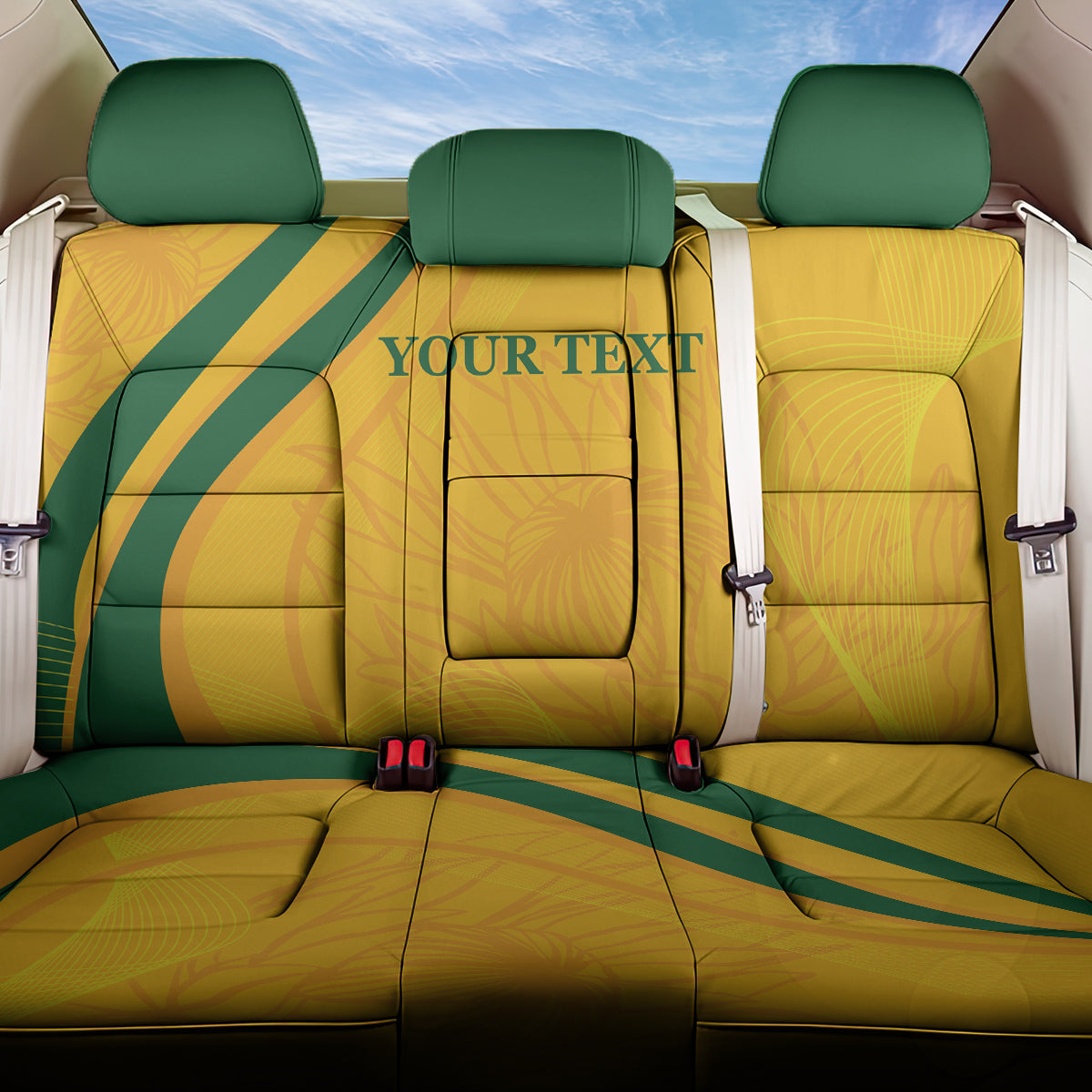 South Africa Cricket World Cup 2024 Back Car Seat Cover Proteas Make Champions LT9 - Wonder Print Shop