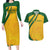 South Africa Cricket World Cup 2024 Couples Matching Long Sleeve Bodycon Dress and Hawaiian Shirt Proteas Make Champions LT9 - Wonder Print Shop