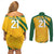 South Africa Cricket World Cup 2024 Couples Matching Off Shoulder Short Dress and Long Sleeve Button Shirt Proteas Make Champions LT9 - Wonder Print Shop