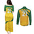 South Africa Cricket World Cup 2024 Couples Matching Puletasi and Long Sleeve Button Shirt Proteas Make Champions LT9 - Wonder Print Shop