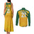 South Africa Cricket World Cup 2024 Couples Matching Tank Maxi Dress and Long Sleeve Button Shirt Proteas Make Champions LT9 - Wonder Print Shop