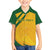 South Africa Cricket World Cup 2024 Family Matching Off The Shoulder Long Sleeve Dress and Hawaiian Shirt Proteas Make Champions - Wonder Print Shop