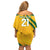 South Africa Cricket World Cup 2024 Family Matching Off Shoulder Short Dress and Hawaiian Shirt Proteas Make Champions LT9 - Wonder Print Shop