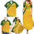 South Africa Cricket World Cup 2024 Family Matching Summer Maxi Dress and Hawaiian Shirt Proteas Make Champions - Wonder Print Shop