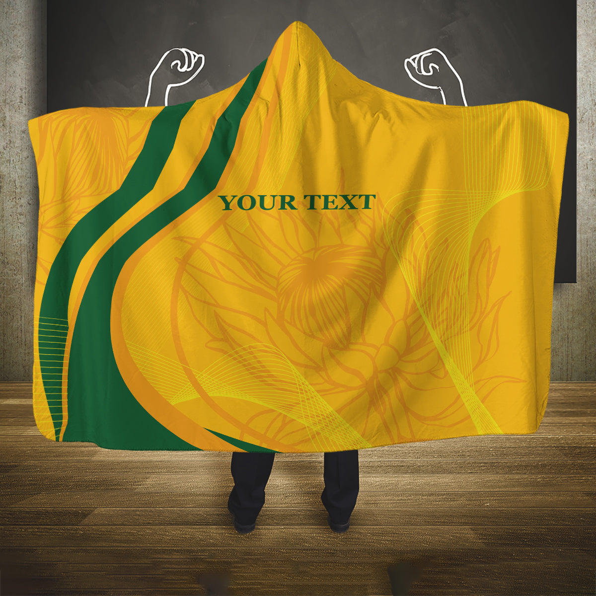 South Africa Cricket World Cup 2024 Hooded Blanket Proteas Make Champions