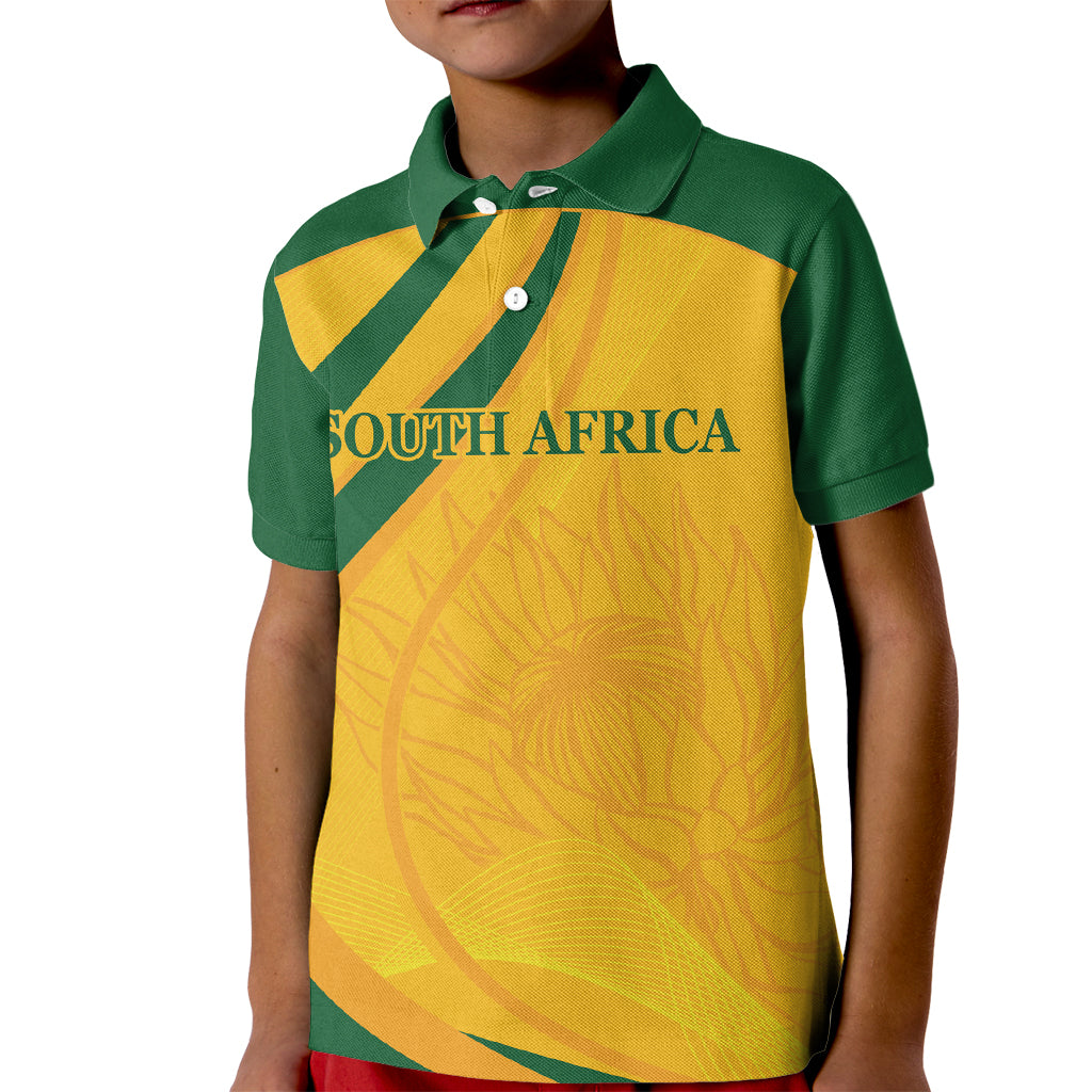 South Africa Cricket World Cup 2024 Kid Polo Shirt Proteas Make Champions - Wonder Print Shop