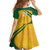 South Africa Cricket World Cup 2024 Kid Short Sleeve Dress Proteas Make Champions - Wonder Print Shop