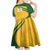 South Africa Cricket World Cup 2024 Kid Short Sleeve Dress Proteas Make Champions - Wonder Print Shop